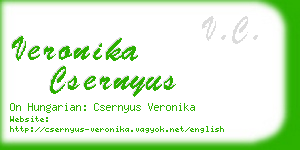 veronika csernyus business card